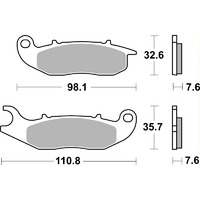SBS 859SI FRONT/REARPADS - SINTER OFF ROAD