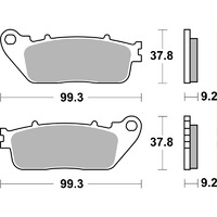 SBS 862LS REAR PADS - SINTER STREET