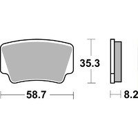 SBS 867RSI FRONT/REAR PADS - SINTER OFF ROAD RACE