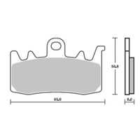 SBS 900HS FRONT PADS - SINTER STREET