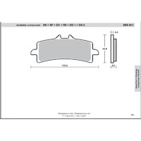 SBS 901RS FRONT PADS - SINTER ROAD RACE