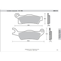 SBS 910SI FRONT/REAR PADS - SINTER OFF ROAD