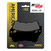 SBS 934H.HF FRONT/REAR PADS - CERAMIC STREET AMERICAN V-TWIN HARLEY XL883-1200 2014-2016