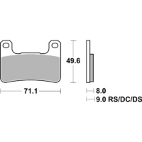 SBS 940HS FRONT PADS - SINTER STREET
