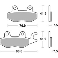 SBS 955RS FRONT PADS - SINTER RACE KAWASAKI NINJA 400 FRONT