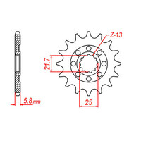 MTX 1565 STEEL FRONT SPROCKET 520 PITCH 12-TEETH - 10-017-12