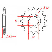 MTX 579 STEEL FRONT SPROCKET 530 PITCH 17-TEETH - 10-36Y-17