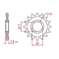 MTX 1536 STEEL FRONT SPROCKET 520 PITCH 15-TEETH - 10-536-15