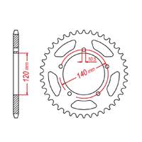 MTX 1793 STEEL REAR SPROCKET 520 PITCH 43-TEETH - 11-1793-43