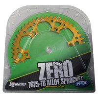 MTX 210 ZERO ALUMINIUM REAR SPROCKET 520 PITCH 53-TEETH GOLD - 11A-KAE-53GLD