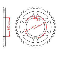 MTX 1785 STEEL REAR SPROCKET 520 PITCH 48-TEETH - 11-400-48