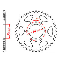 MTX 1826 STEEL REAR SPROCKET 520 PITCH 39-TEETH - 11-220-39