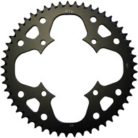MTX 461 ZERO ALUMINIUM REAR SPROCKET 420 PITCH 53-TEETH BLACK - 11A-207-53BLK