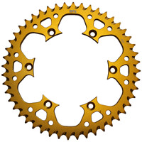 MTX 460 ZERO ALUMINIUM REAR SPROCKET 520 PITCH 50-TEETH GOLD - 11A-110-50GLD