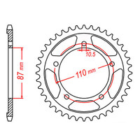 MTX 823 STEEL REAR SPROCKET 520 PITCH 46-TEETH - 11-01D-46
