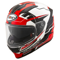 SUOMY SPEEDSTAR CAMSHAFT HELMET BLACK WHITE RED