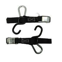 MOTORCYCLE SPECIALTIES 25MM TIE DOWN SOFT HOOK CARABINER - BLACK