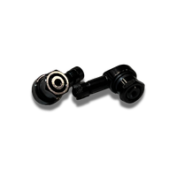 TECNIKO RIGHT HAND TYRE VALVE 11.3MM - BLACK (PAIR)
