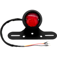 MOTORCYCLE SPECIALTIES CAFE LED STOP TAIL LIGHT WITH NUMBER PLATE HOLDER