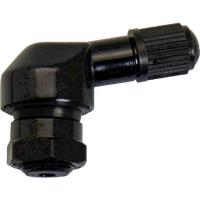 MOTORCYCLE SPECIALTIES ALLOY RIGHT ANGLE 8mm VALVE STEM - BLACK