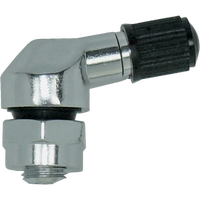 MOTORCYCLE SPECIALTIES ALLOY RIGHT ANGLE 10mm VALVE STEM - SILVER