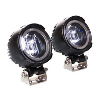 WHITES LED LIGHT 60MM LENS - PAIR - OSRAM LED - W/HARNESS