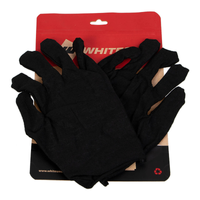 WHITES INNER GLOVES 16G LIGHT - BLACK - LARGE