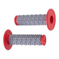 WHITES MX LARGE DIAMOND GRIP - GREY/ RED