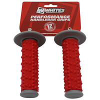 WHITES GRIP MX FULL DIAMOND - GREY / RED