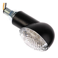 WHITES LED MINI-CATSEYE SHORT STEM FLASHER - BLACK