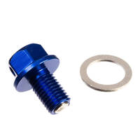 WHITES MAGNETIC SUMP PLUG M10 x 15 x 1.50 - BLUE