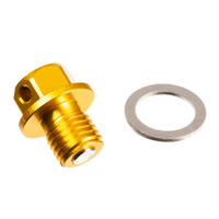 WHITES MAGNETIC SUMP PLUG M12 x 12 x 1.50 - GOLD