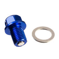 WHITES MAGNETIC SUMP PLUG M12 x 15 x 1.50 - BLUE