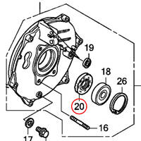 WHITES REAR BRAKE DUST SEAL HONDA - 44 x 58 x 8