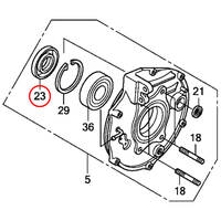 WHITES REAR BRAKE DUST SEAL HONDA - 44 x 75 x 9