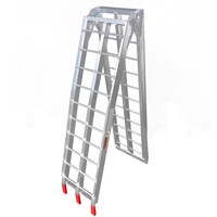 WHITES ALLOY X-BARSTYLE FOLDING RAMP - 226x30cm 340KG RATED 