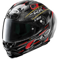 X-LITE X-803 RS ULTRA CARBON REPLICA SUPERBIKE RED SILVER