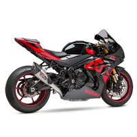 Yoshimura AT2 Full System Exhaust Stainless / Stainless Muffler (Race) - Suzuki GSX-R1000 '17-25