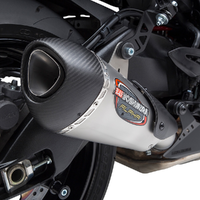Yoshimura Alpha Slip-On Exhaust Stainless / Stainless Muffler - Suzuki Katana '20