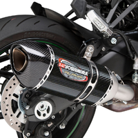 Yoshimura Alpha Slip-On Exhaust Stainless / Carbon Fiber Muffler - Kawasaki Ninja 1000SX '20-24