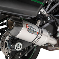 Yoshimura Alpha Slip-On Exhaust Stainless / Stainless Muffler - Kawasaki Ninja 1000SX '20-24