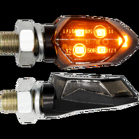 MOTORCYCLE SPECIALTIES MICRO STARK LED INDICATOR 8MM STEM BLACK - ZIU319LED