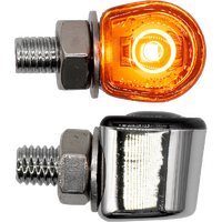 MOTORCYCLE SPECIALTIES MICRO CYCLOPS LED INDICATOR CHROME - ZIU326LED