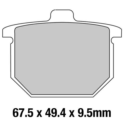 FERODO BRAKE DISC PAD SET - FDB182 P PLATINUM COMPOUND
