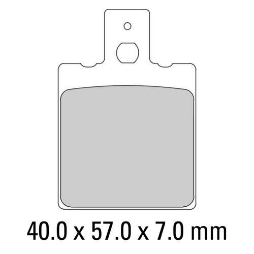 FERODO BRAKE DISC PAD SET - FDB207 P PLATINUM COMPOUND