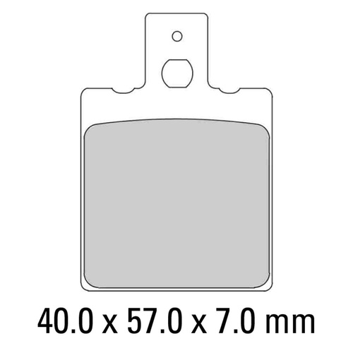 FERODO BRAKE DISC PAD SET - FDB207 ST SINTERED COMPOUND