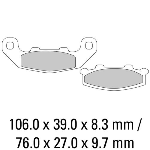 FERODO BRAKE DISC PAD SET - FDB508 P PLATINUM COMPOUND 