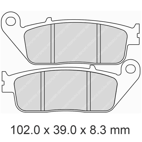FERODO BRAKE DISC PAD SET - FDB570 P PLATINUM COMPOUND 