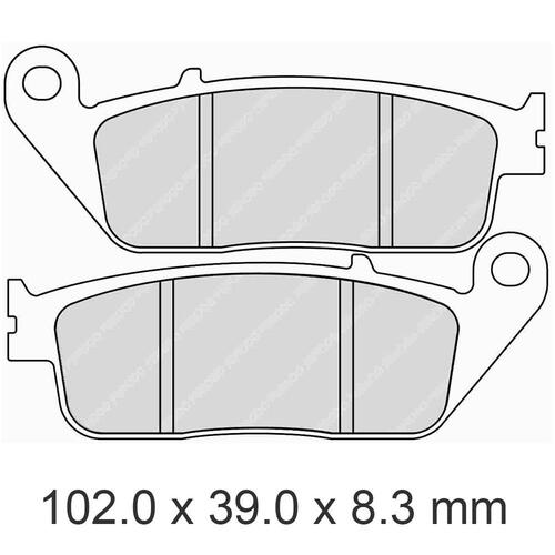 FERODO BRAKE DISC PAD SET - FDB570 ST SINTERED COMPOUND