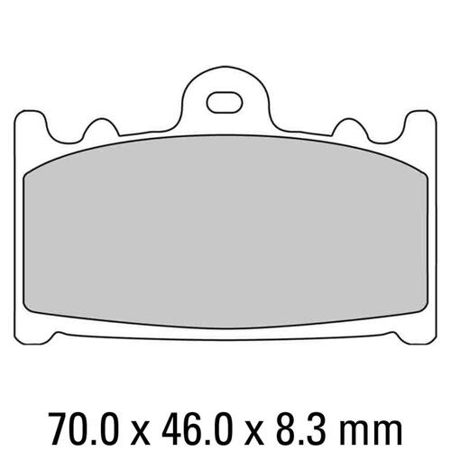 FERODO BRAKE DISC PAD SET - FDB574 ST SINTERED COMPOUND